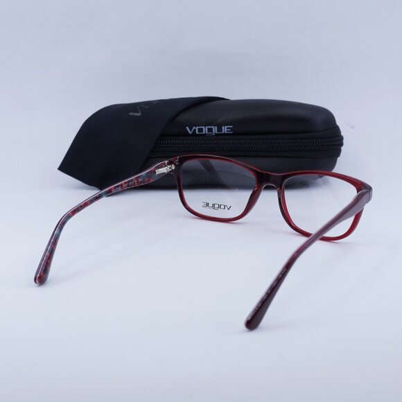 Vogue VO2908 2257 Square Eyeglasses Transparent Bordeaux 51mm - Picture 9 of 9